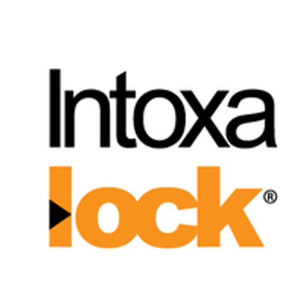 Intoxalock logo with black and orange text on white background.