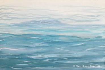 Great Lake, watercolor
