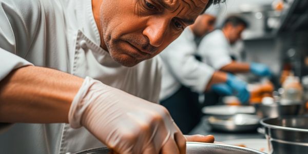 Chef wasting time prepping the blend himself