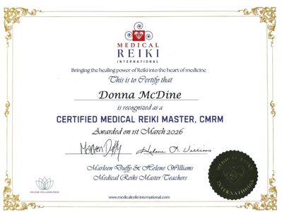 Medical Reiki International Certified Medical Reiki Master, CMRM