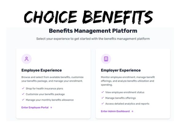 Exclusive Benefits Administration for ICHRA and all the other benefits at www.choicebenefits.ai