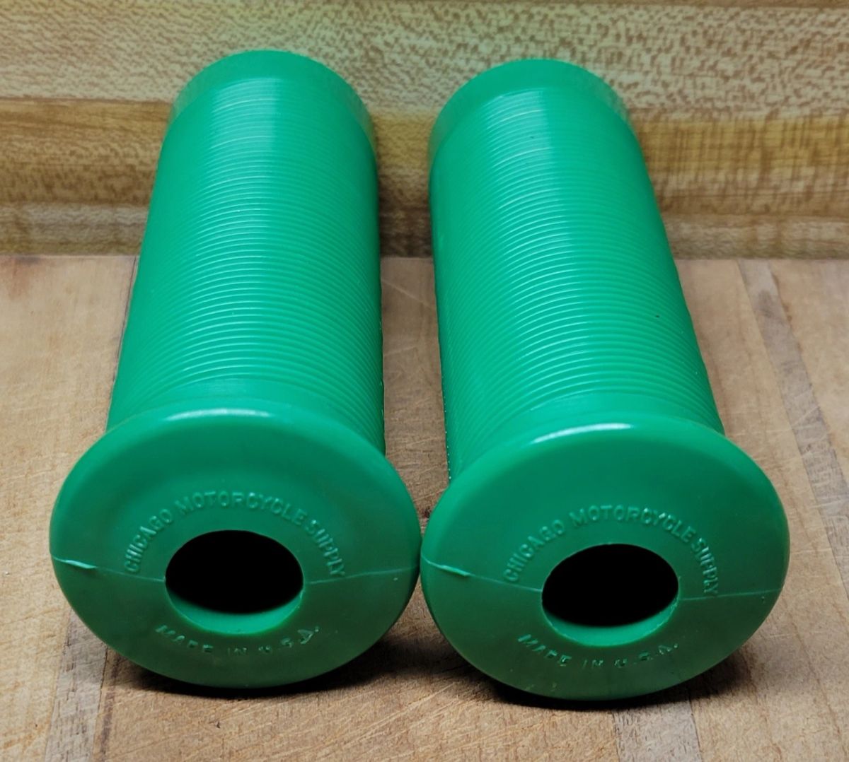 Chicago Motorcycle Supply® Grips - Spring Green - Antique Vintage 