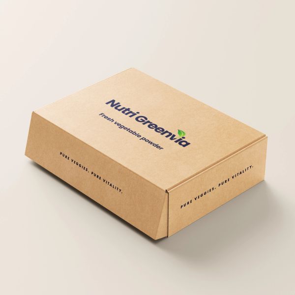 NutriGreenvia fresh vegetable powder box packaging.
