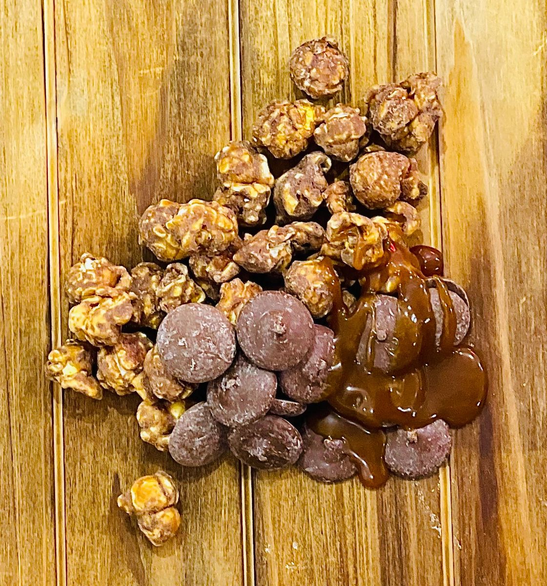 Chocolate Covered Caramel Popcorn
