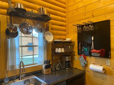 Kitchen amenities close-up.