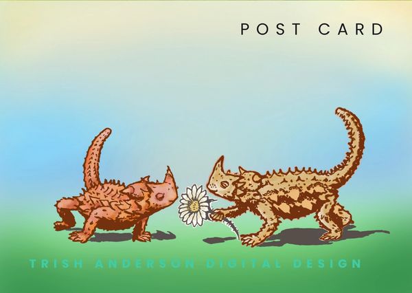 Learn Digital drawing. Inspired 1920s book "Dragons of the Never Never" redrawn - pokemon style BG