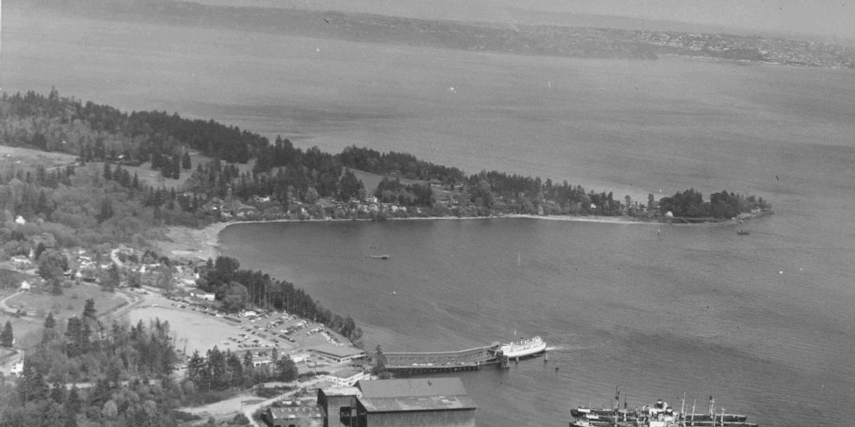 Wing Point c.1940, with Seattle in the Background...