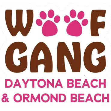 Logo for Woof Gang in Daytona Beach and Ormond Beach.