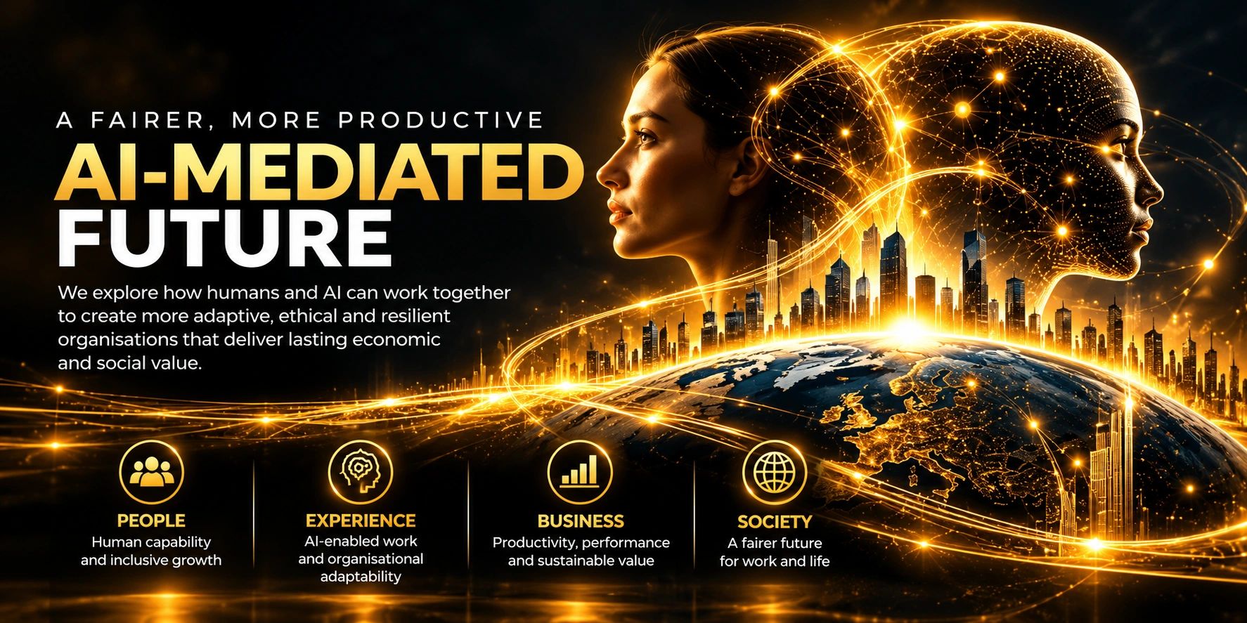 AI-Mediated Future exploring human and AI collaboration.