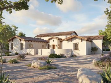 Custom spanish hacienda style home