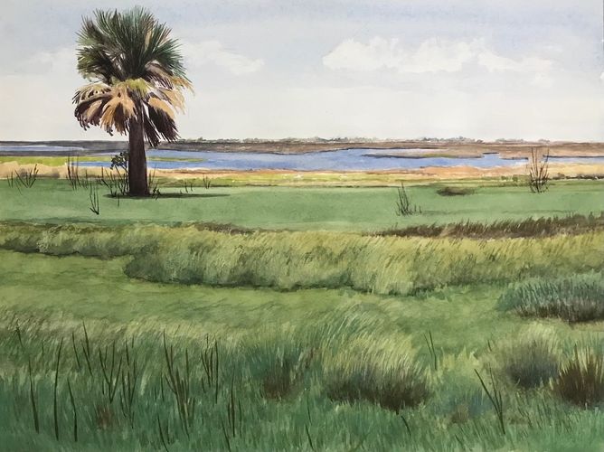 Gulf coast marshland Contemporary art