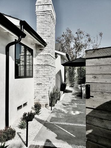 Contemporary new build house facade