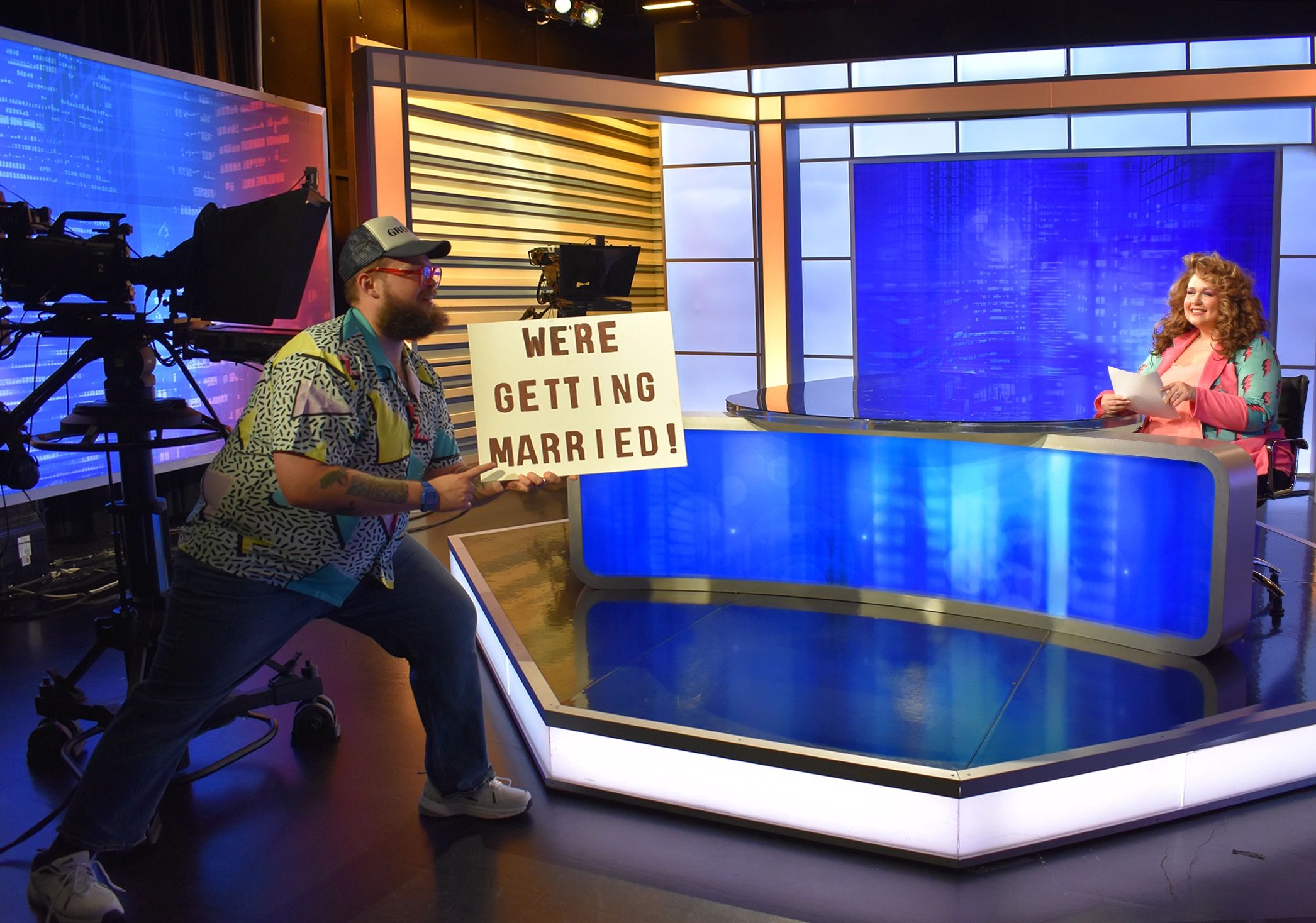 I love news so much I had a news themed engagement shoot when I recently said "Yes!" 