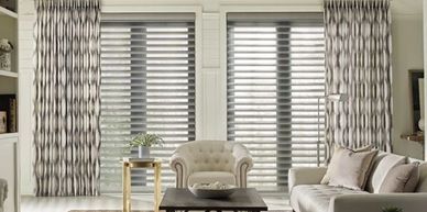 Hunter Douglas Side Panel and Drapery