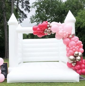 Premium White or Pink bounce house