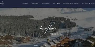 BeefBar, part of Hotel Le CouCou, located below mid-station of Les Rhodos bubble lift in Méribel.