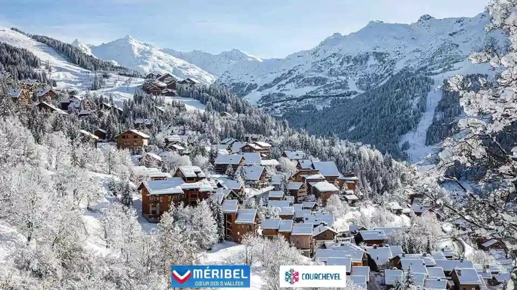 Méribel & its Valley looking towards Mont Vallon.