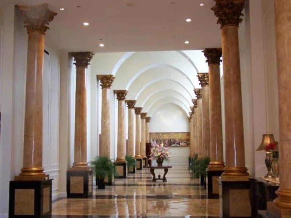 Merion Caterers Grand Hall Marbleized Columns