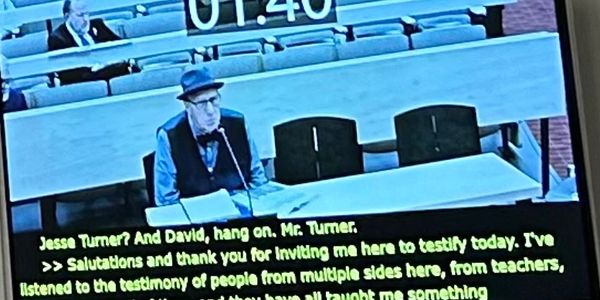 Dr. Turner testifying at the Massachusetts Legislature  