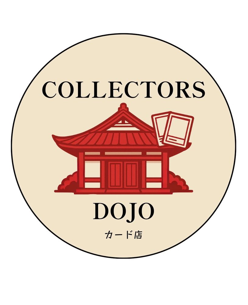 Logo with a red dojo and collectible cards, titled Collectors Dojo.