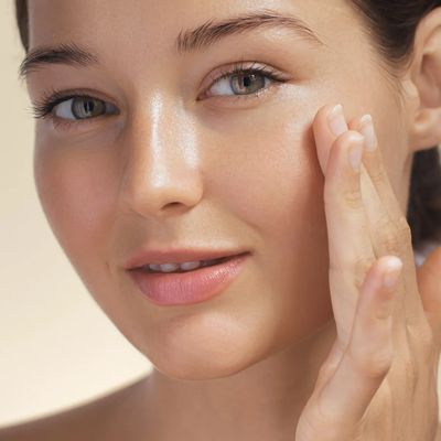 Woman with glowing skin after getting Botox
