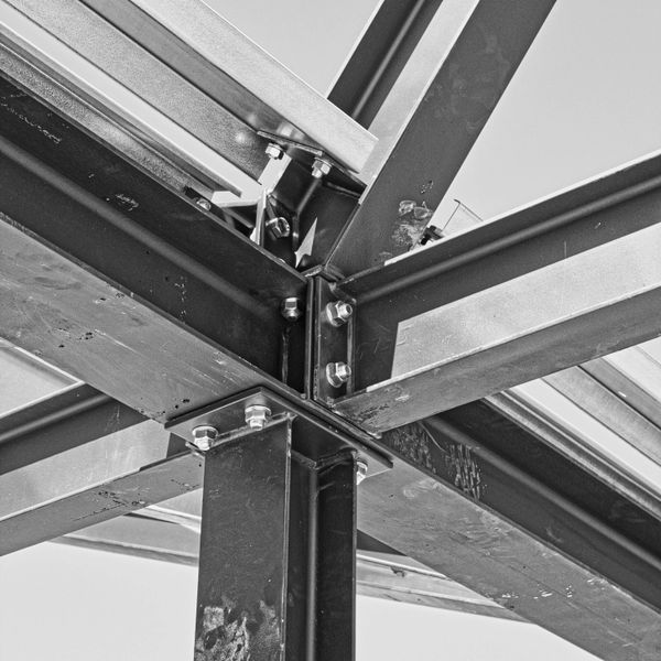 Steelwork, steel frame, structural engineering, architecture, design, construction