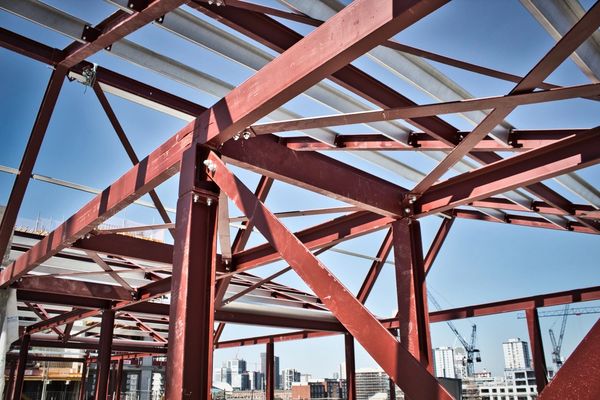 steelwork, steel frame, structural engineering, architecture, design, construction