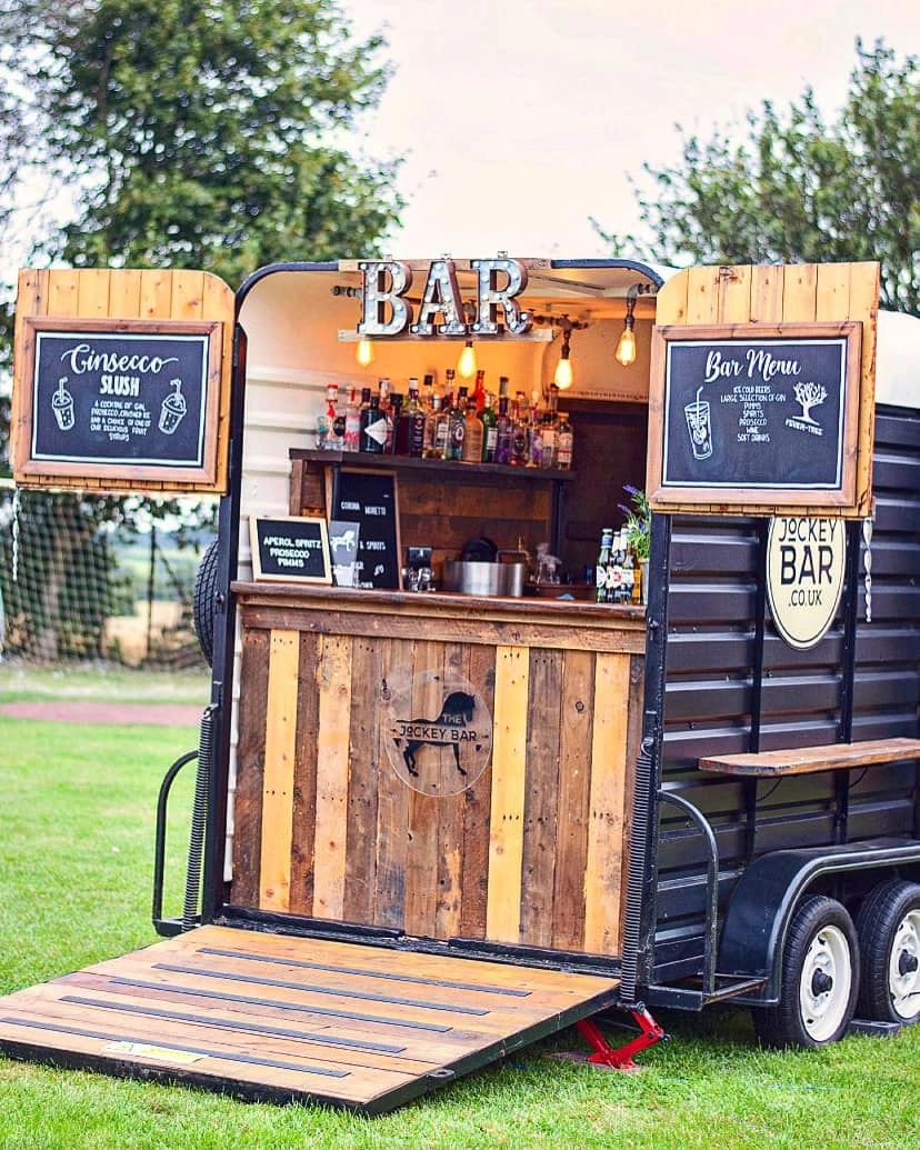 Jockey Bar Converted Horse Box Trailer & Rustic Bar Hire