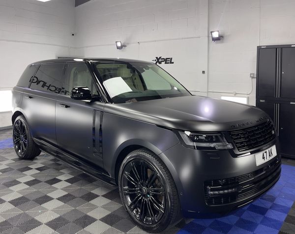 Range Rover Stealth PPF Paint protection film installation Edinburgh Scotland Autobath Detailing