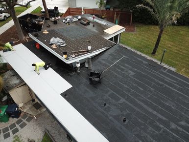 Flat Reroof in Miami.