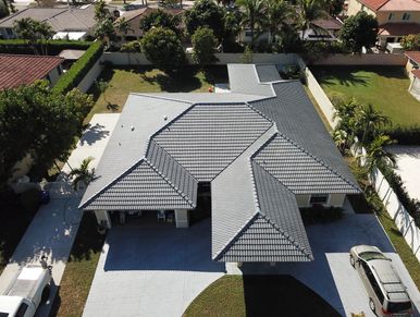 Tile Reroof using Boral Saxony 900 in Miami Lakes