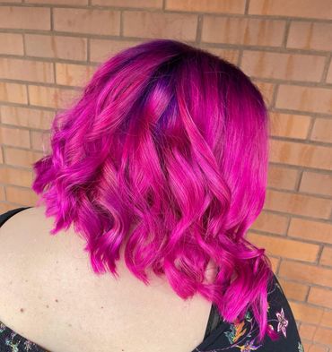 Pink hair color Boise.
