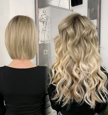Short to Long hair extensions Boise.