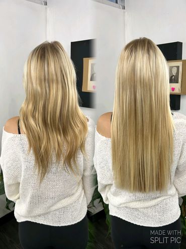 Blonde Hair extensions Meridian Idaho. 
