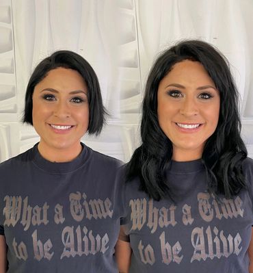 Short to long hair extensions Boise.