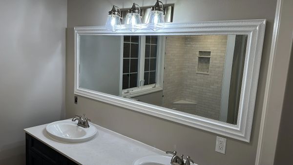 double vanity, custom bathroom, complete home renovation