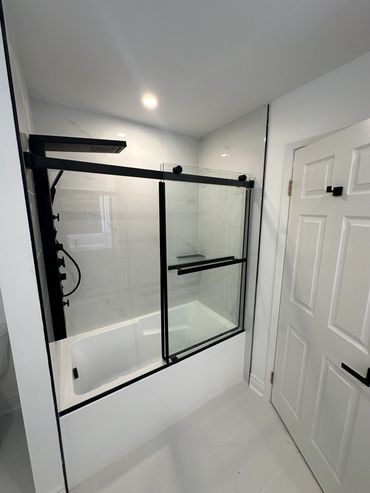 Custom bathroom renovation 