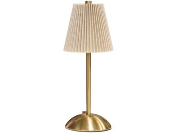 Elegant pleated LED table lamp for luxury wedding hire and event styling in Scotland