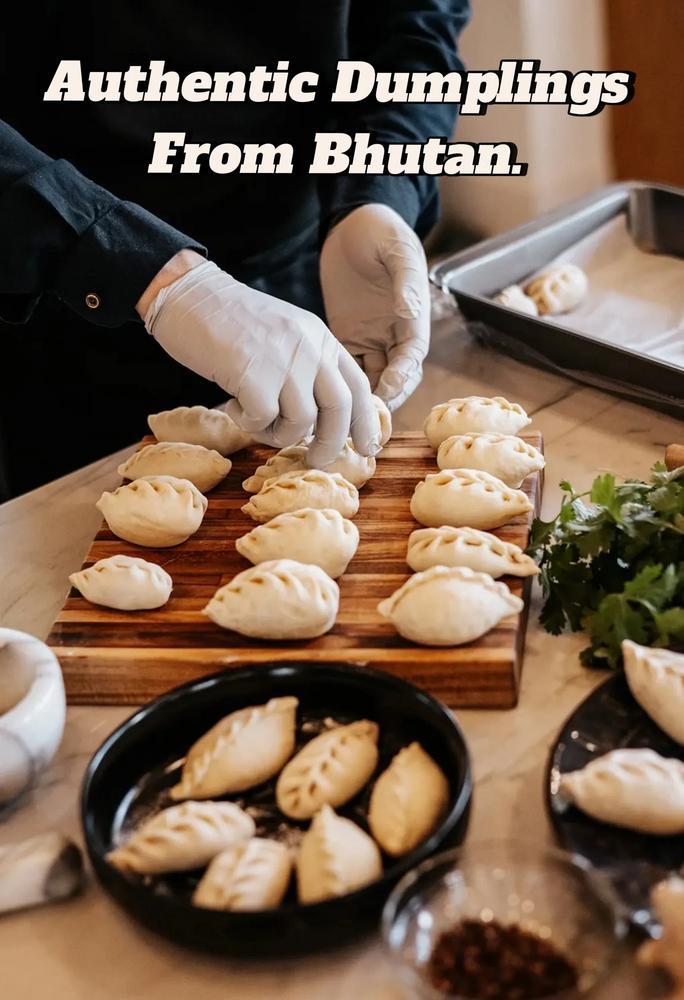 Gluten Free Specialty Vegetarian & Vegan Dumplings from Bhutan. 