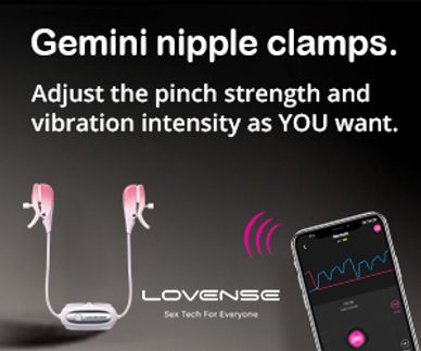 lovense gemini nipple clamps app controlled adult toys unisex nipple stimulator for men and women