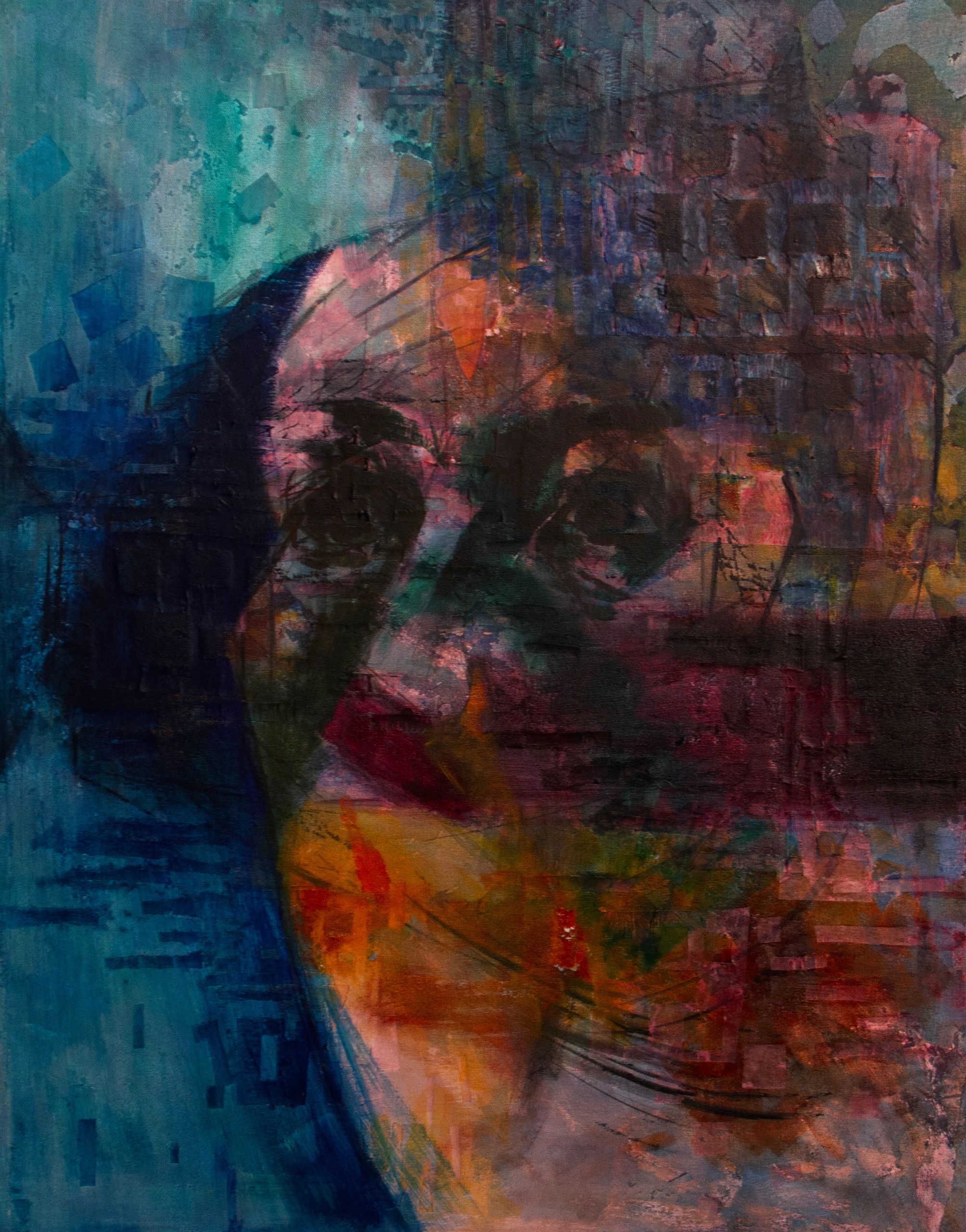 Date: December/2020
Size: 55cm Width, 71cm height
Material: Mixed Media on Canvas
