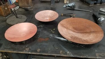 raising copper bowls by hand