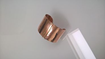 hand formed copper jewelry 