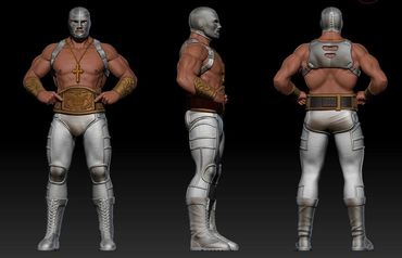 Legendary Luchador Statue Concept "El Santo"