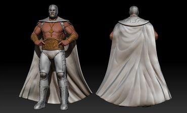 Legendary Luchador Statue Concept "El Santo"