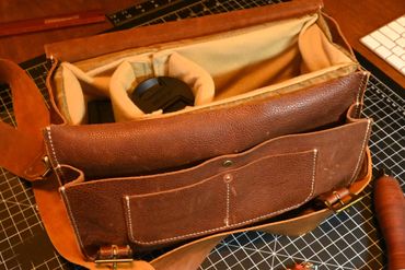 Camera bag inside shot