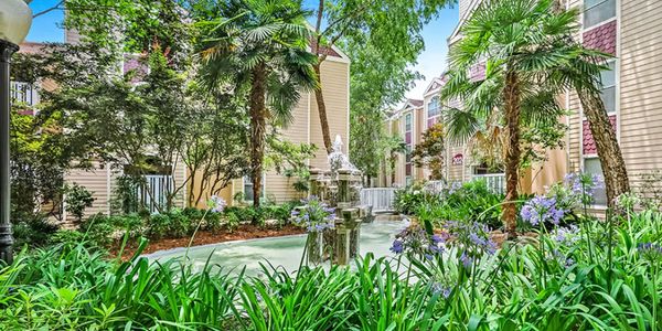 Luxury view of Garden in front of home