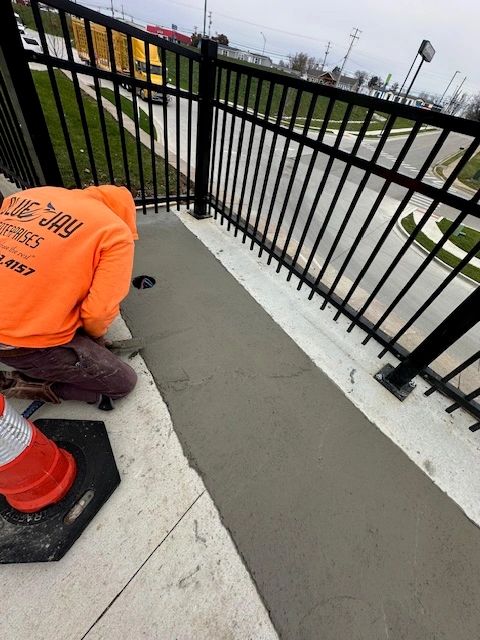 Driveway and foundation concrete