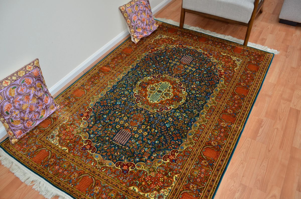 Gulmarg Kashmir Silk Rug 4x6