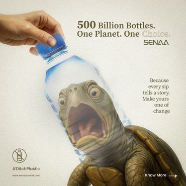 Over 500 billion plastic bottles are used every year — that's more than 1 million bottles every minu